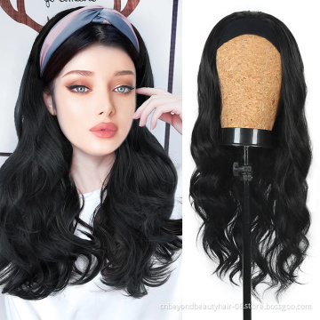 Wholesale Water Deep Wave Headband Wigs Syntheticc Hair For Black Women Body Wave Synthetic Hair